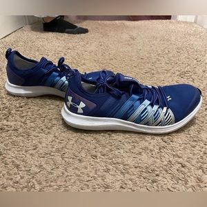 Blue Youth Under Armour Shoes